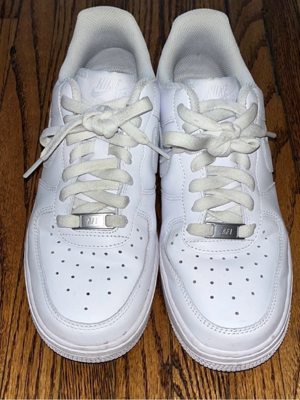 Nike White Low-Top Leather Sneakers